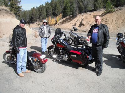 Bikers between Whitehall and Butte Montana